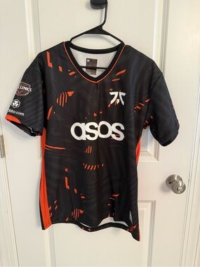 ASOS Black and Orange Men's Jersey Shirt